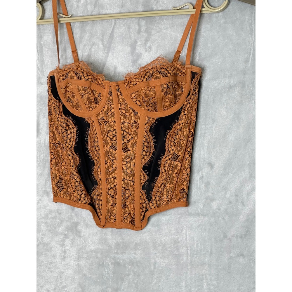 Out From Under Modern Love Lace Corset Small Coquette Goth Fairy Ren Faire - Picture 6 of 13
